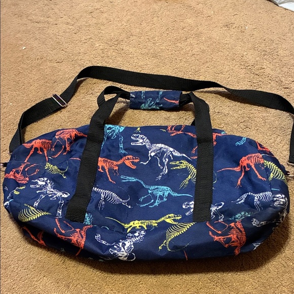 Small Dinosaur Print Kids Duffel Bag - Multicolor - Picture 2 of 2